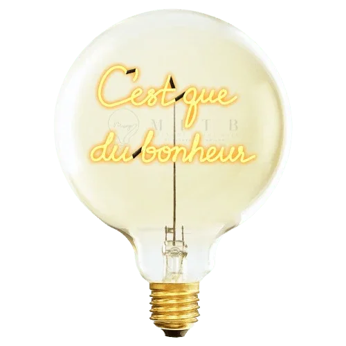 Ampoule décorative LED "C'est que du Bonheur" - Message In The Bulb