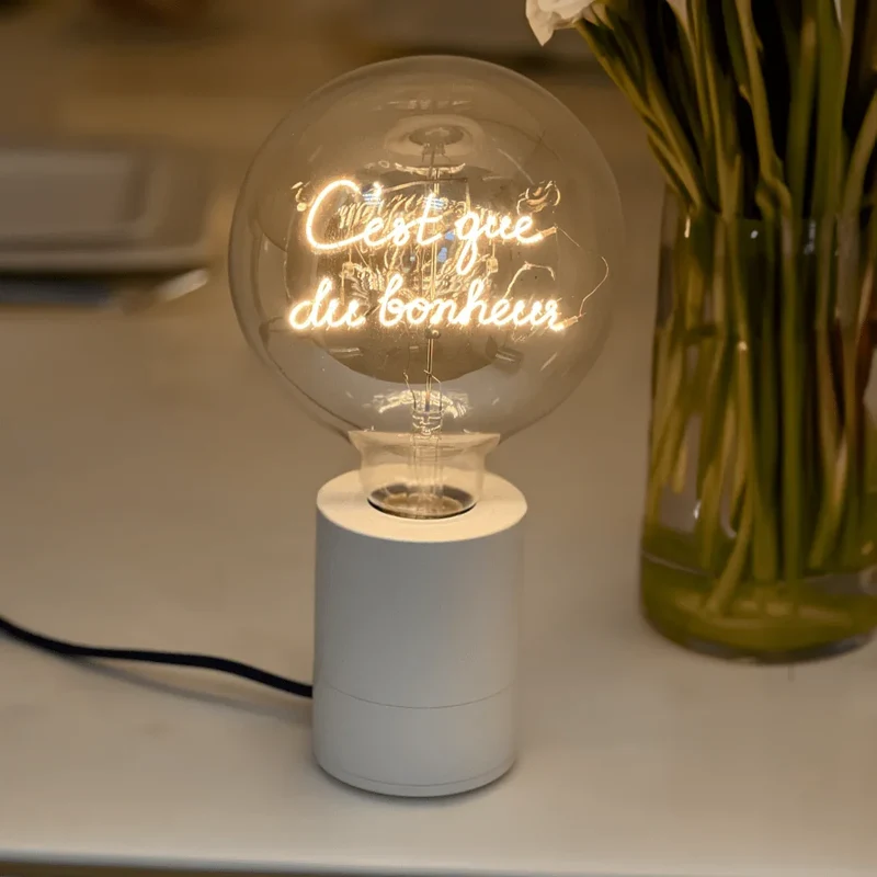 Ampoule décorative LED "C'est que du Bonheur" - Message In The Bulb