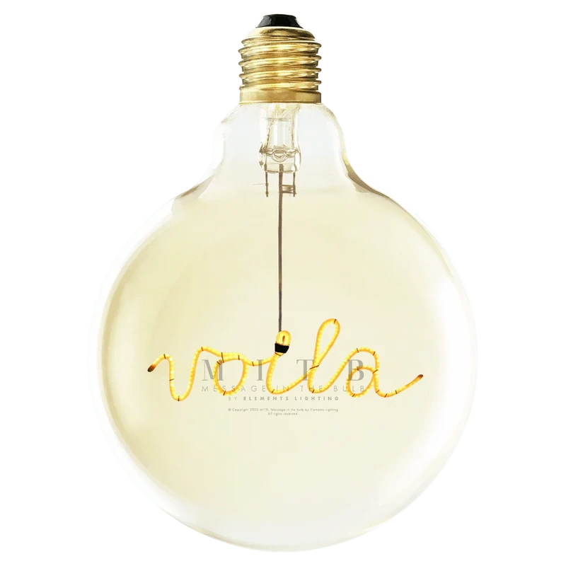 Ampoule décorative LED "Voilà" à suspendre - Message In The Bulb