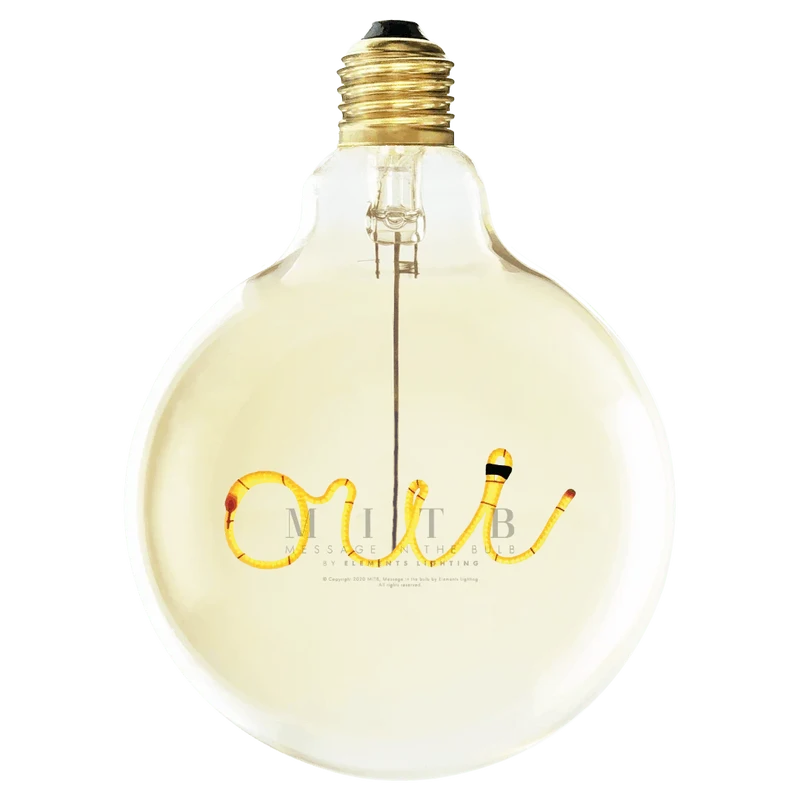 Ampoule décorative LED "Oui" à suspendre - Message In The Bulb