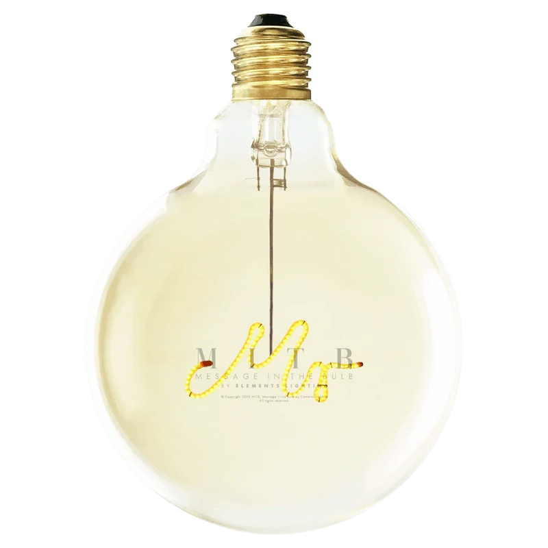 Ampoule décorative LED "MR" à suspendre - Message In The Bulb