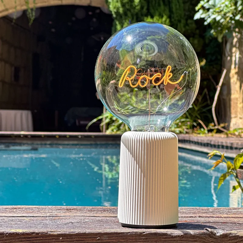 Ampoule décorative LED sans Fil "Rock" - Message In The Bulb