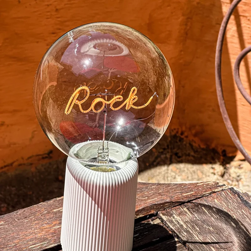 Ampoule décorative LED sans Fil "Rock" - Message In The Bulb