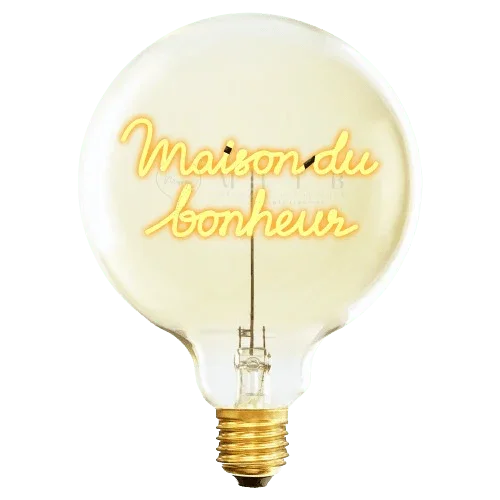 Ampoule décorative LED "Maison du Bonheur" - Message In The Bulb