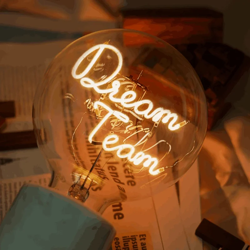 Ampoule décorative LED "Dream Team" -Message In The Bulb