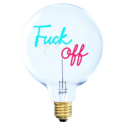 Ampoule décorative LED “Fuck Off” – Message In The Bulb