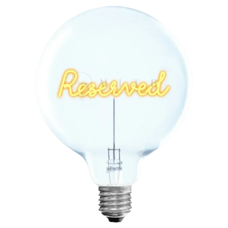 Ampoule décorative LED sans Fil "Reserved" - Message In The Bulb