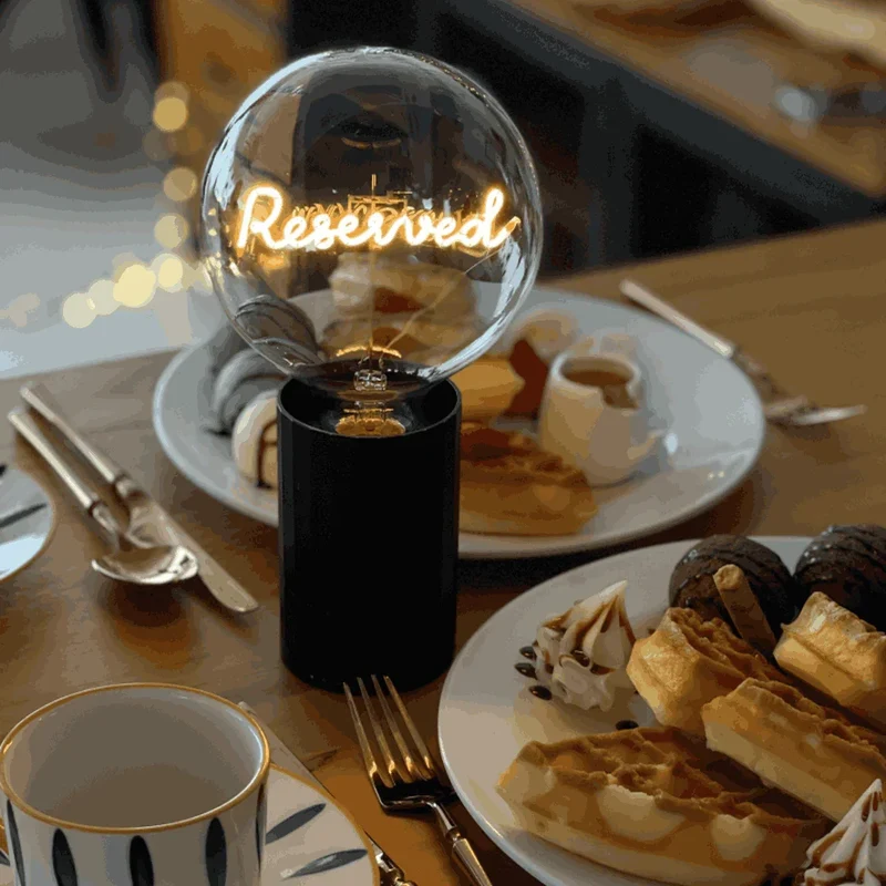 Ampoule décorative LED sans Fil "Reserved" - Message In The Bulb