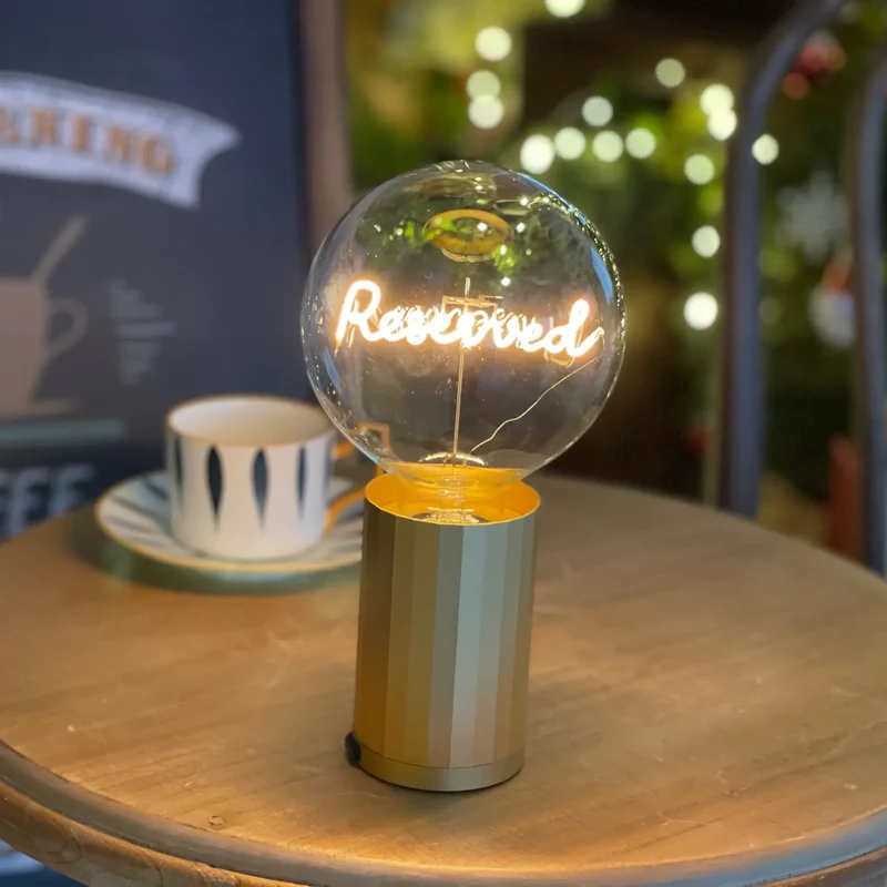 Ampoule décorative LED sans Fil "Reserved" - Message In The Bulb