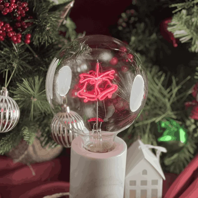 Ampoule décorative LED "Xmas Bells" - Message In The Bulb