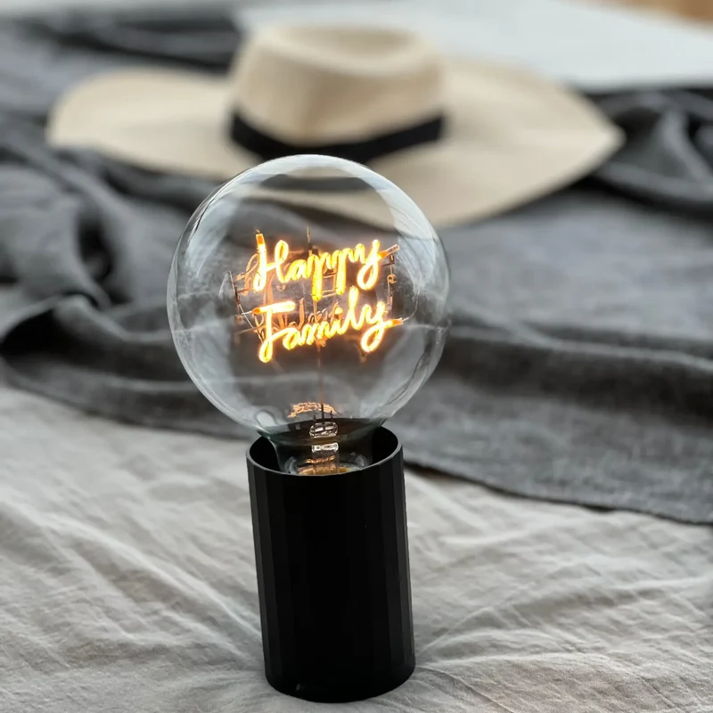 Ampoule décorative LED sans fil "Happy Family" - Message In The Bulb