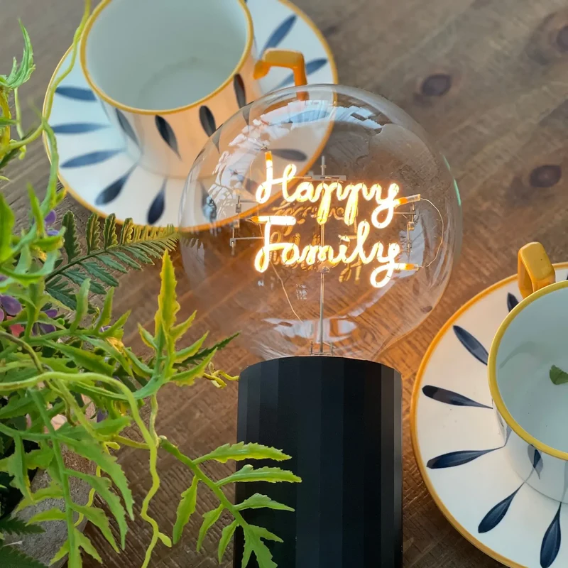 Ampoule décorative LED sans fil "Happy Family" - Message In The Bulb