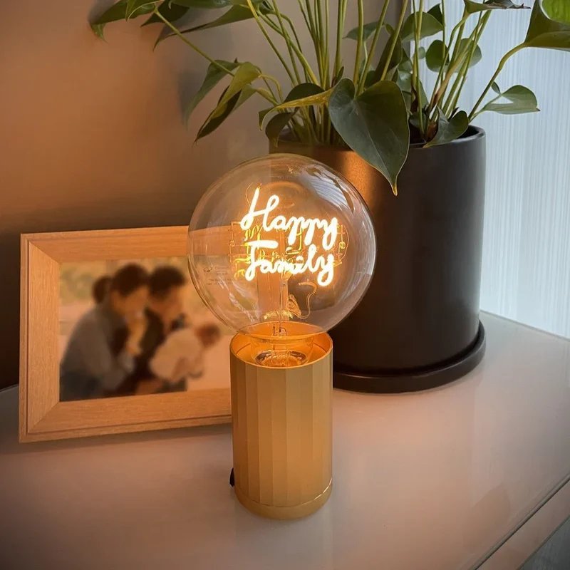 Ampoule décorative LED sans fil "Happy Family" - Message In The Bulb
