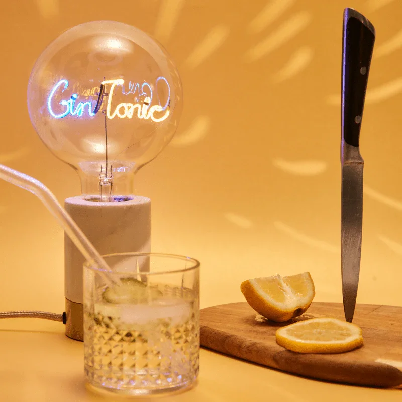 Ampoule décorative LED "Gin Tonic" - Message In The Bulb