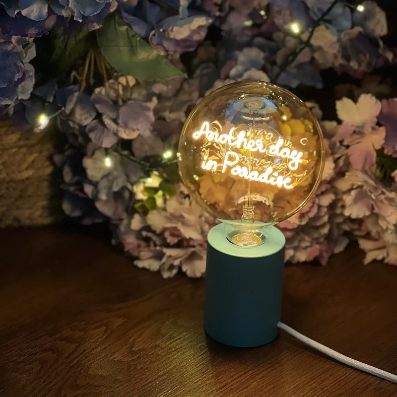 Ampoule décorative LED "Another Day in Paradise" - Message In The Bulb