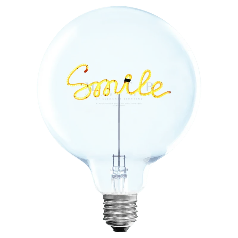 Ampoule décorative LED sans Fil "Smile" - Message In The Bulb