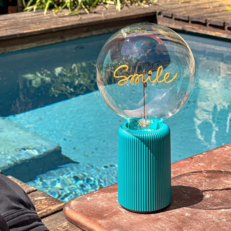 Ampoule décorative LED sans Fil "Smile" - Message In The Bulb