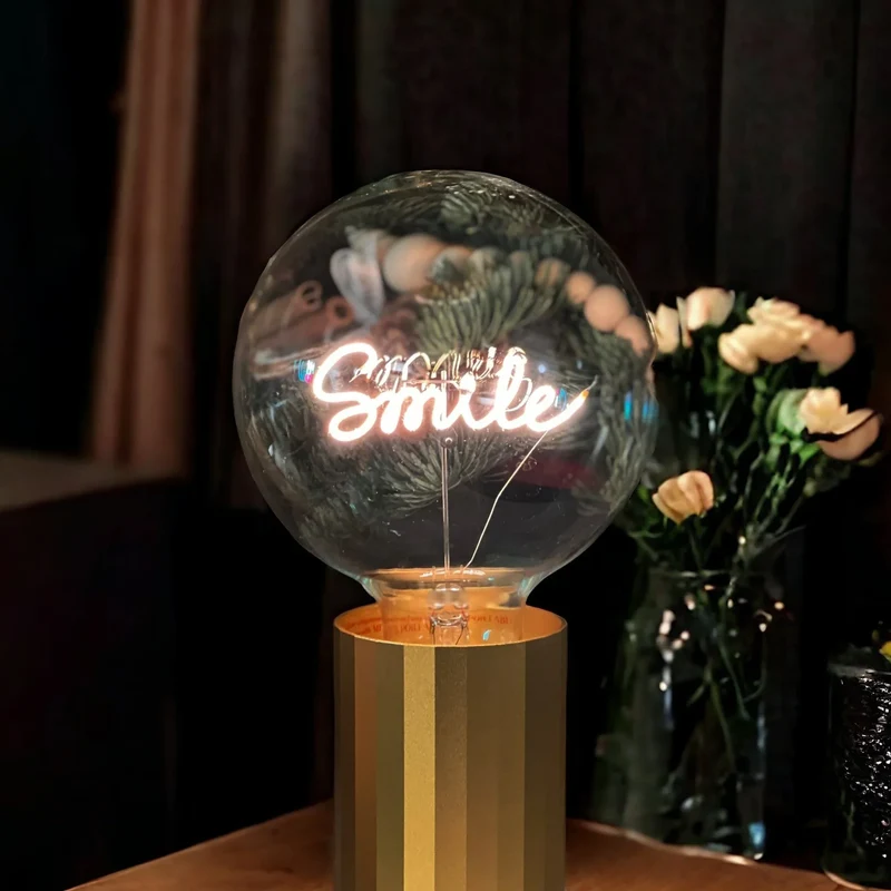 Ampoule décorative LED sans Fil "Smile" - Message In The Bulb