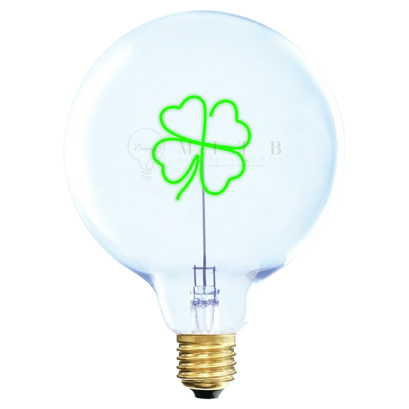 Ampoule décorative LED "Clover" - Message In The Bulb