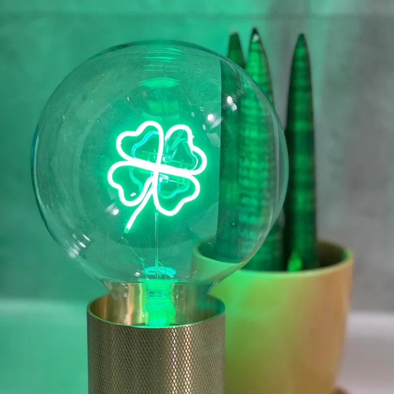 Ampoule décorative LED "Clover" - Message In The Bulb