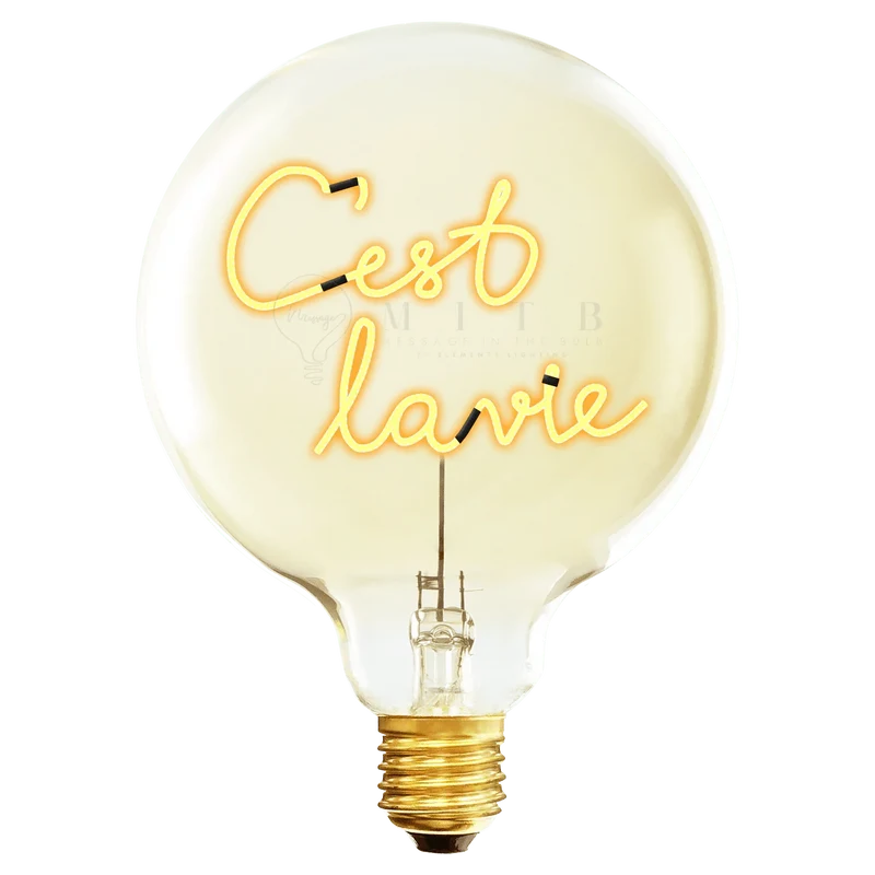Ampoule décorative LED "C'est la Vie" - Message In The Bulb