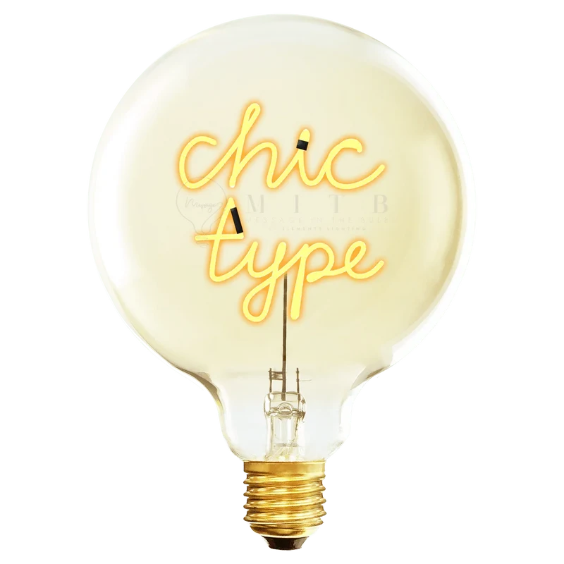 Ampoule décorative LED "Chic Type" - Message In The Bulb
