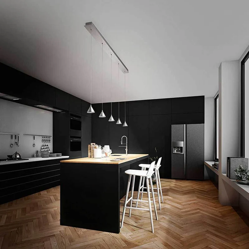 LED Pendelleuchte Delta Metall