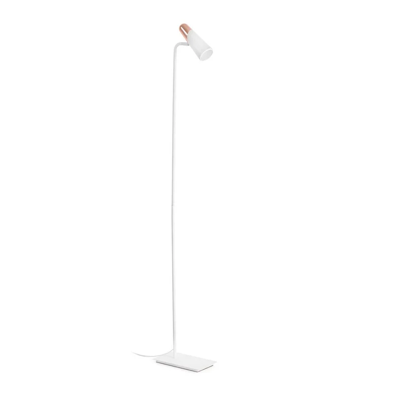 LED Stehlampe LAO Weiß, Kupfer