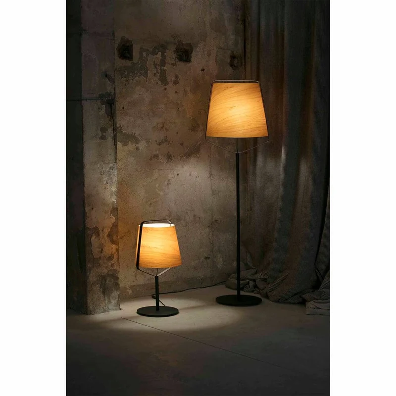 Stehlampe STOOD Schwarz, Braun