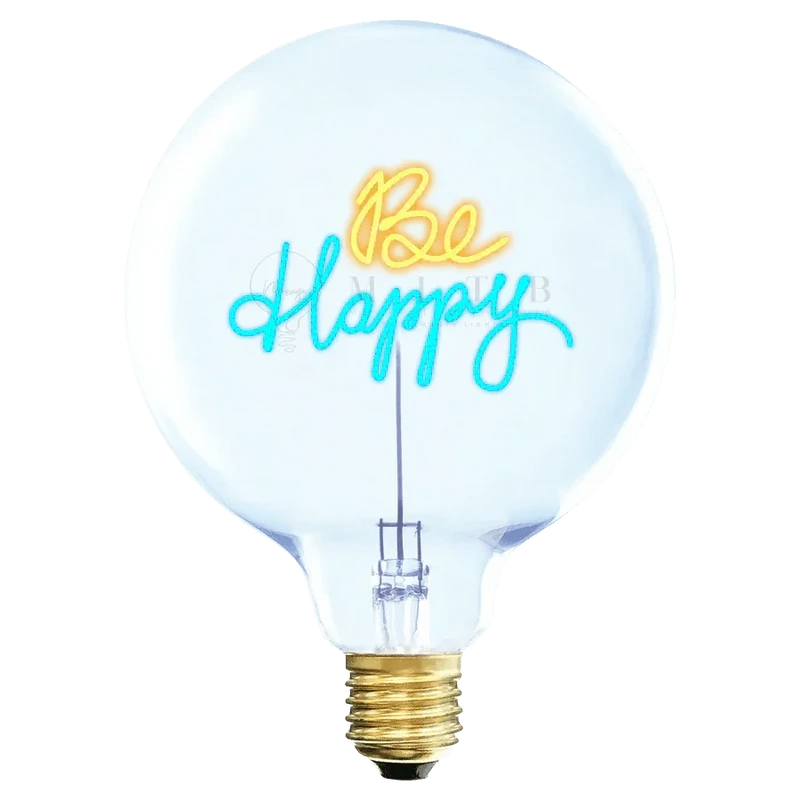 Ampoule décorative LED "Be Happy" - Message In The Bulb