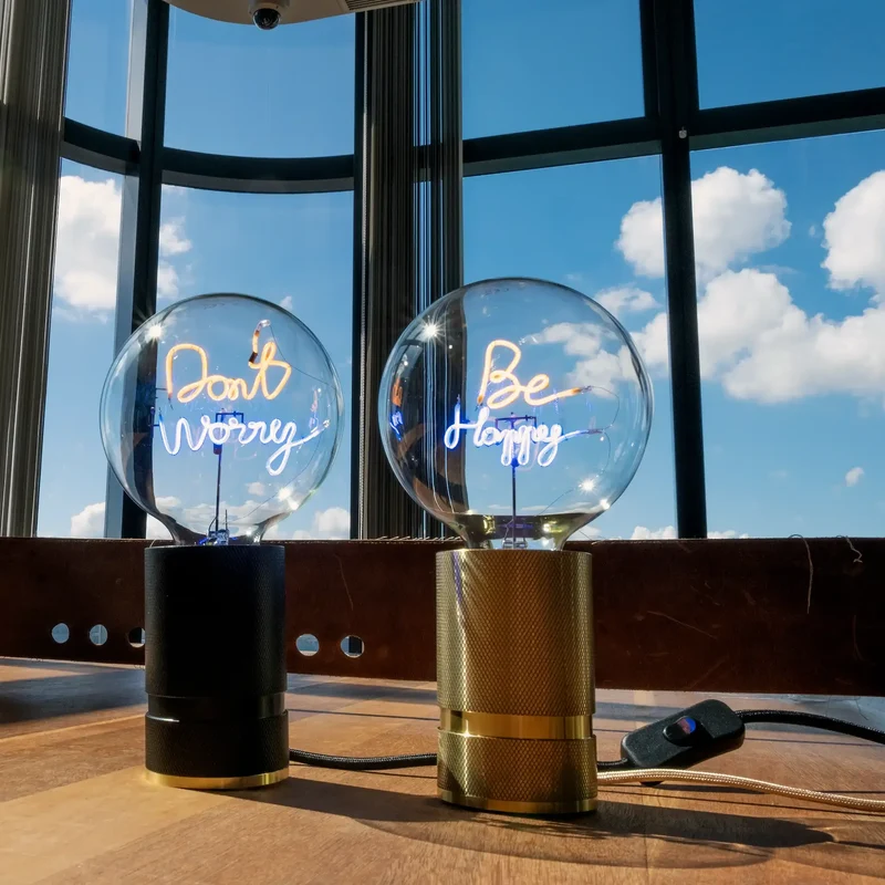 Ampoule décorative LED "Be Happy" - Message In The Bulb