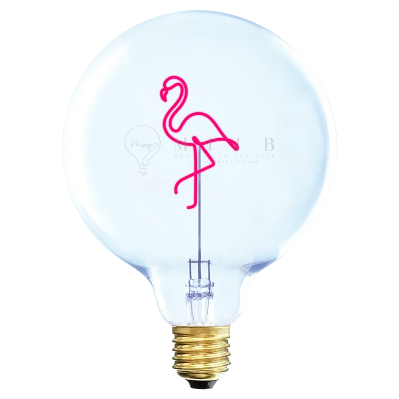 Ampoule décorative LED "Flamingo" - Message In The Bulb