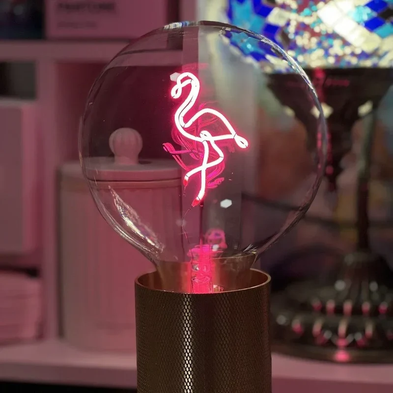 Ampoule décorative LED "Flamingo" - Message In The Bulb