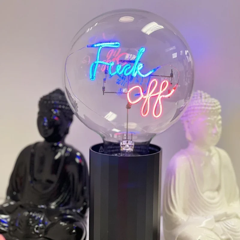 Ampoule décorative LED sans Fil "Fuck Off" - Message In The Bulb
