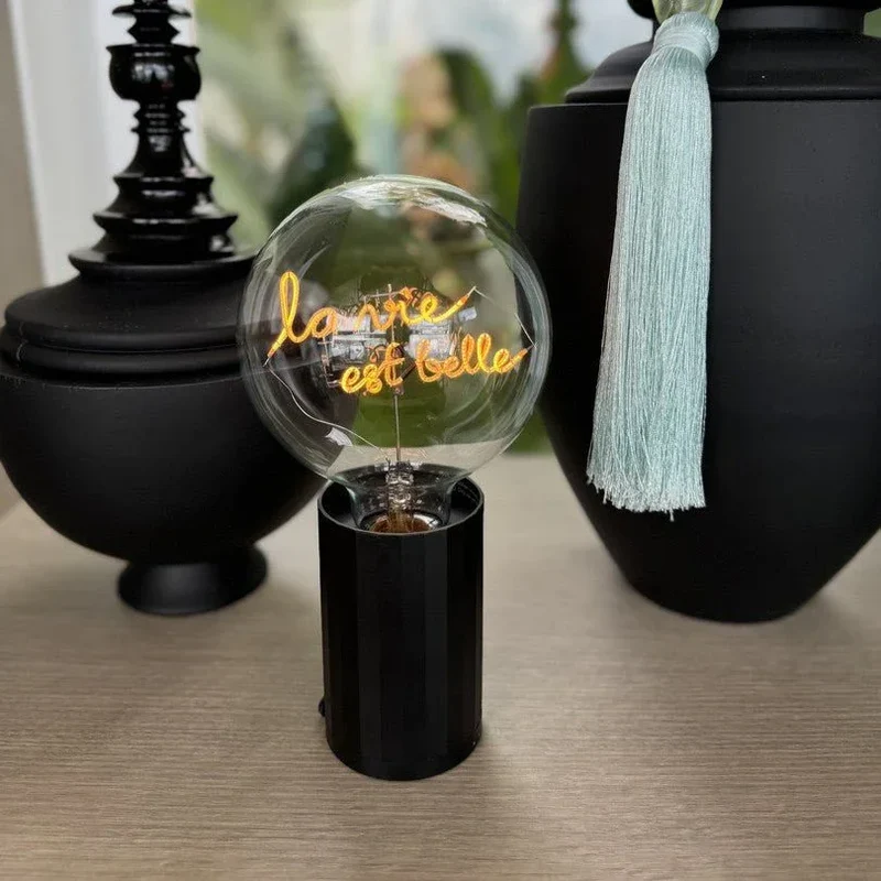Ampoule décorative LED sans Fil "La Vie est Belle" - Message In The Bulb