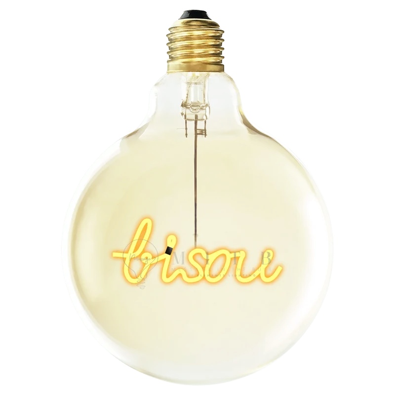 Ampoule décorative LED "Bisou" à suspendre - Message In The Bulb