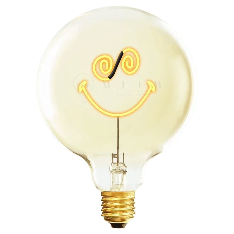 Ampoule décorative LED "Smiley World - Confused" - Message In The Bulb