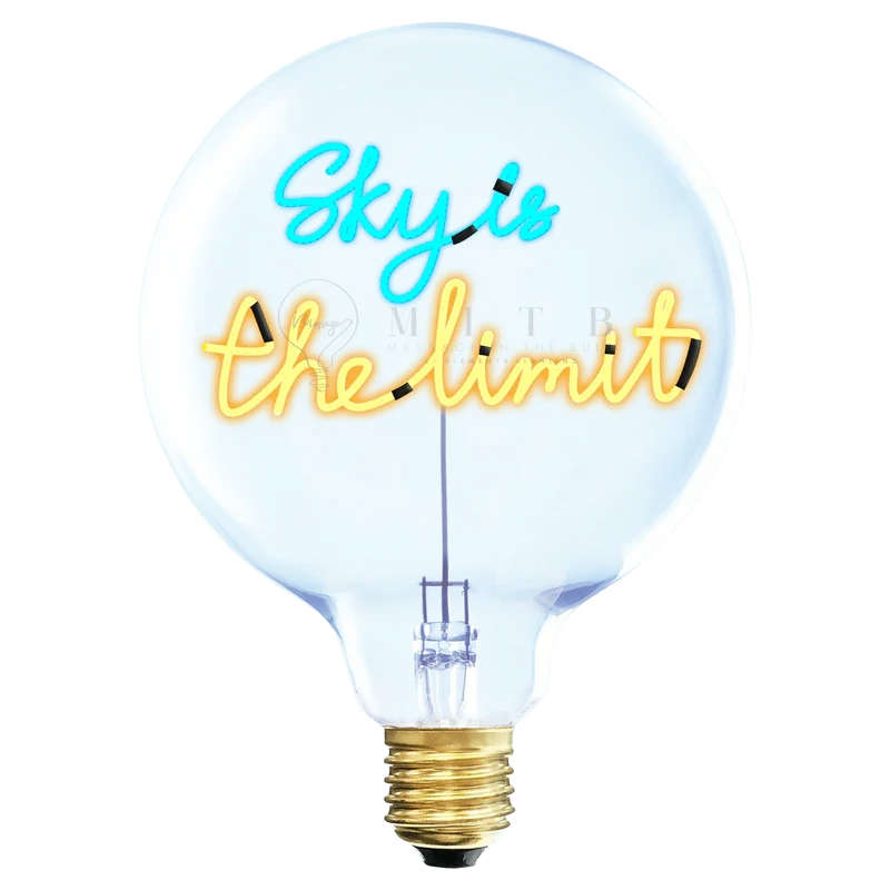 Ampoule décorative LED "Sky is the Limit" - Message In The Bulb
