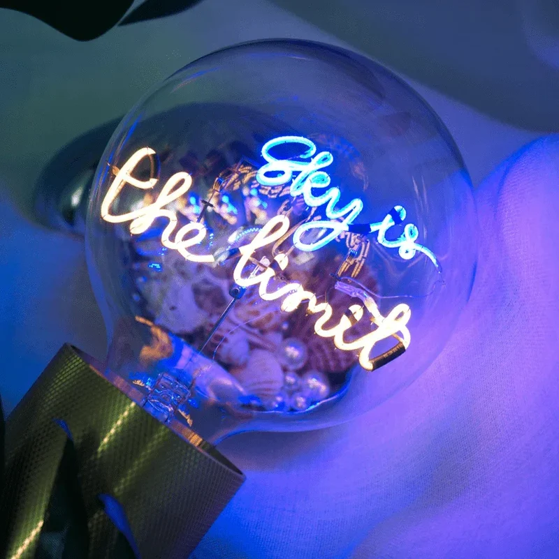 Ampoule décorative LED "Sky is the Limit" - Message In The Bulb