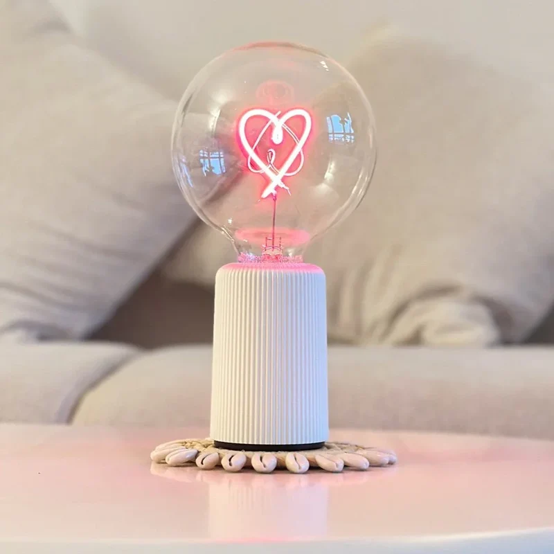 Ampoule décorative LED sans fil "Heart / Cœur" - Message In The Bulb