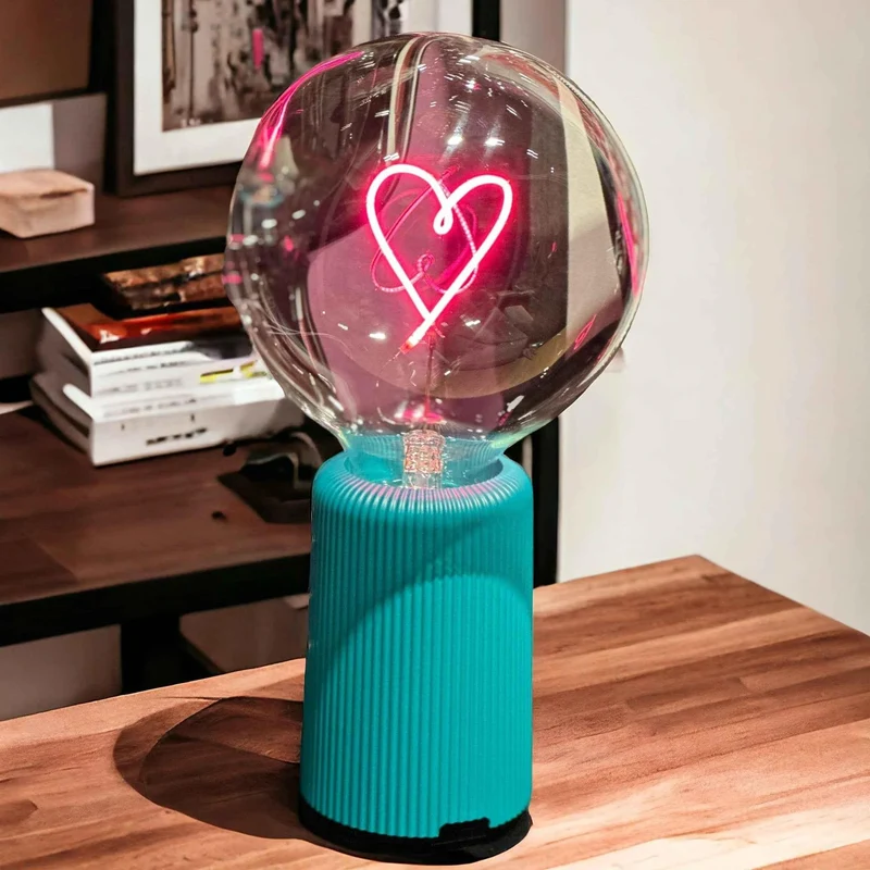 Ampoule décorative LED sans fil "Heart / Cœur" - Message In The Bulb