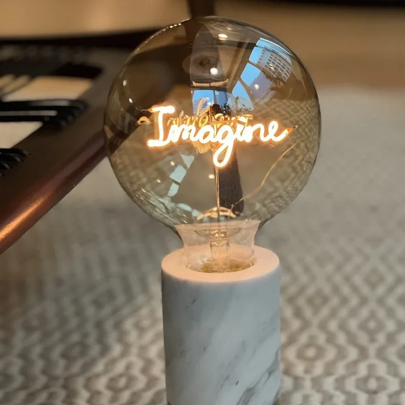 Ampoule décorative LED "Imagine" - Message In The Bulb