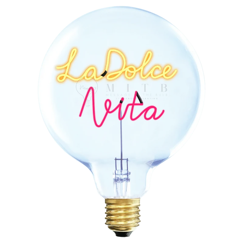 Ampoule décorative LED "La Dolce Vita" - Message In The Bulb