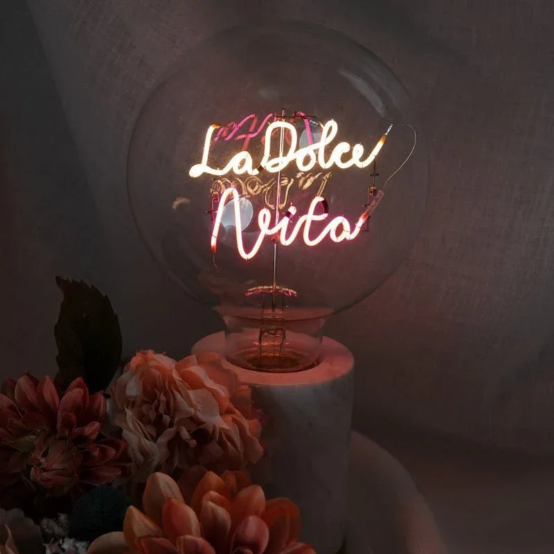 Ampoule décorative LED "La Dolce Vita" - Message In The Bulb