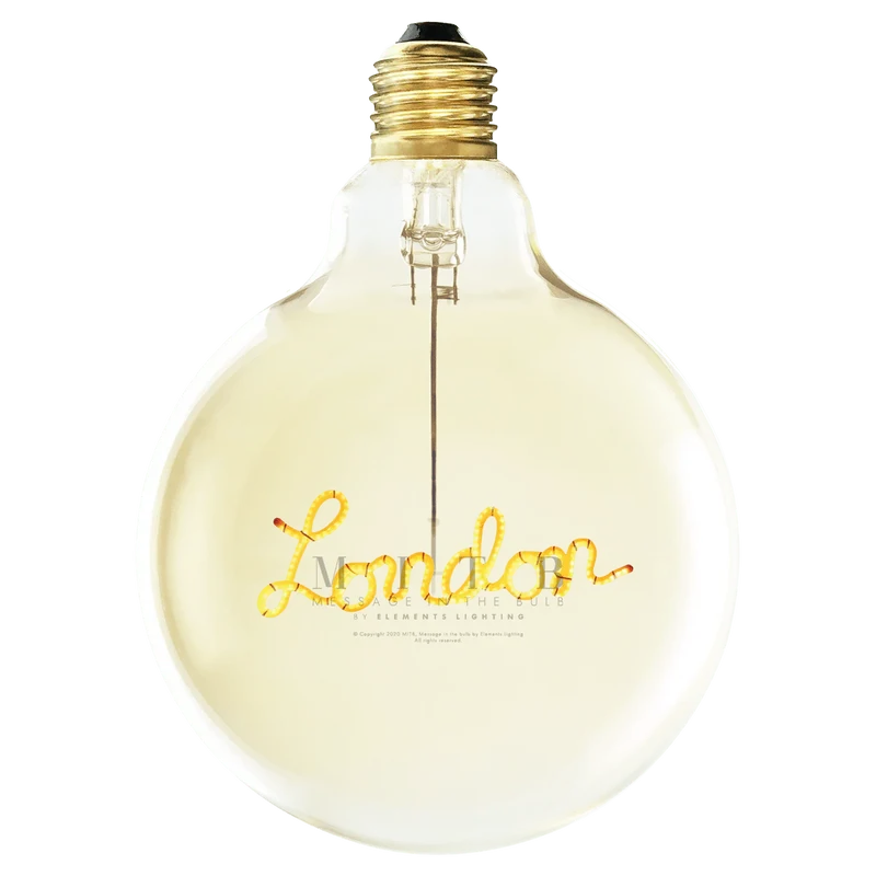 Ampoule décorative LED "London" à suspendre - Message In The Bulb