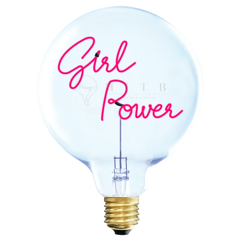 Ampoule décorative LED "Girl Power" - Message In The Bulb