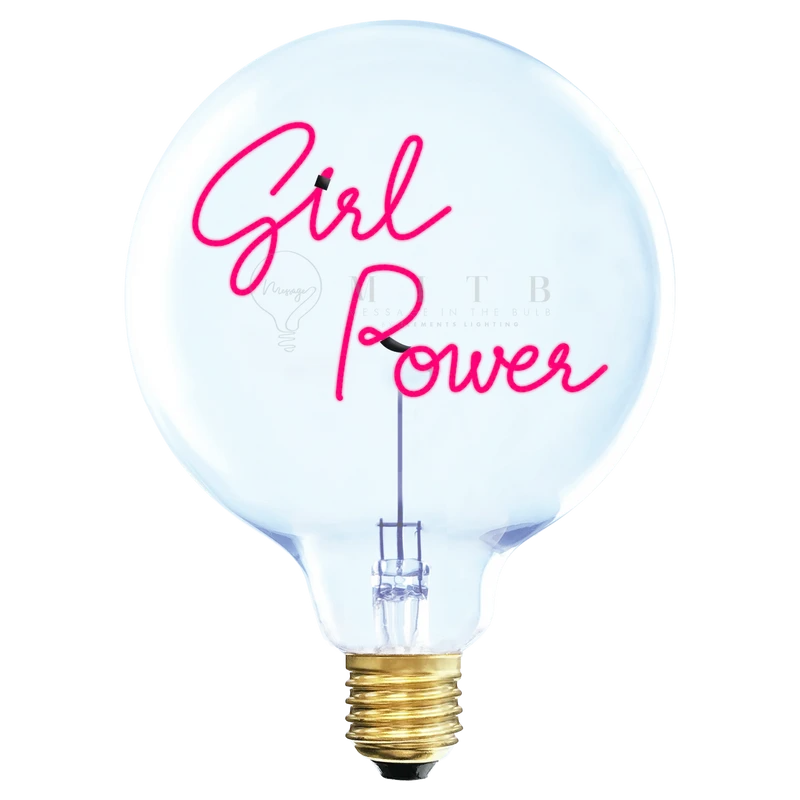 Ampoule décorative LED "Girl Power" - Message In The Bulb