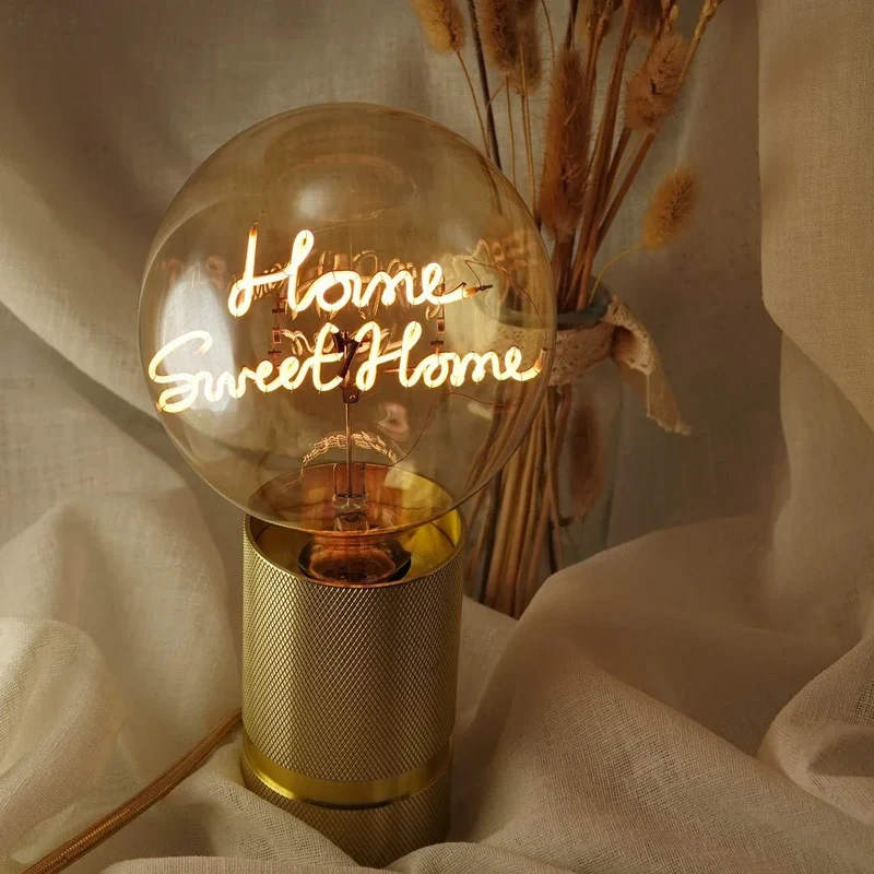 Ampoule décorative LED "Home Sweet Home" - Message In The Bulb