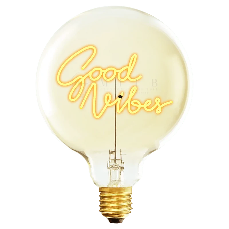 Ampoule décocative LED "Good Vibes" - Message In The Bulb