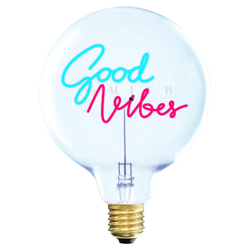 Ampoule décocative LED "Good Vibes" - Message In The Bulb